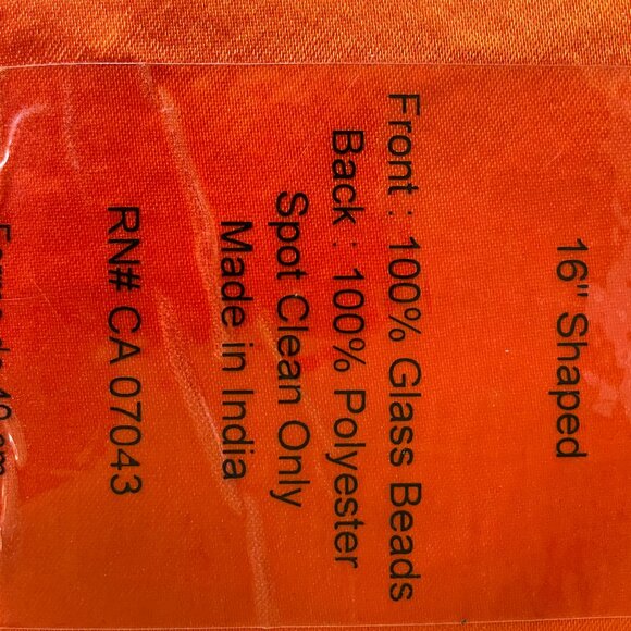 Beautiful BEADED Vintage Pier 1 Halloween Table Placemat Centerpiece Rare - Picture 8 of 8